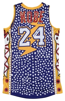 Kobe Bryant Signed Los Angeles Lakers Jersey With "Prickly Ball" Artwork (Panini)